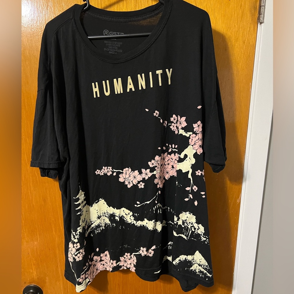 R GSTR T-shirt Humanity Japan Tokyo Osaka Kyoto Cherry Blossom